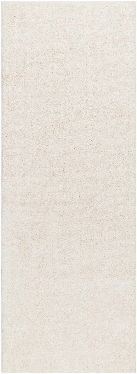 Hauteloom Judy Solid White Washable Rug - lily & onyx