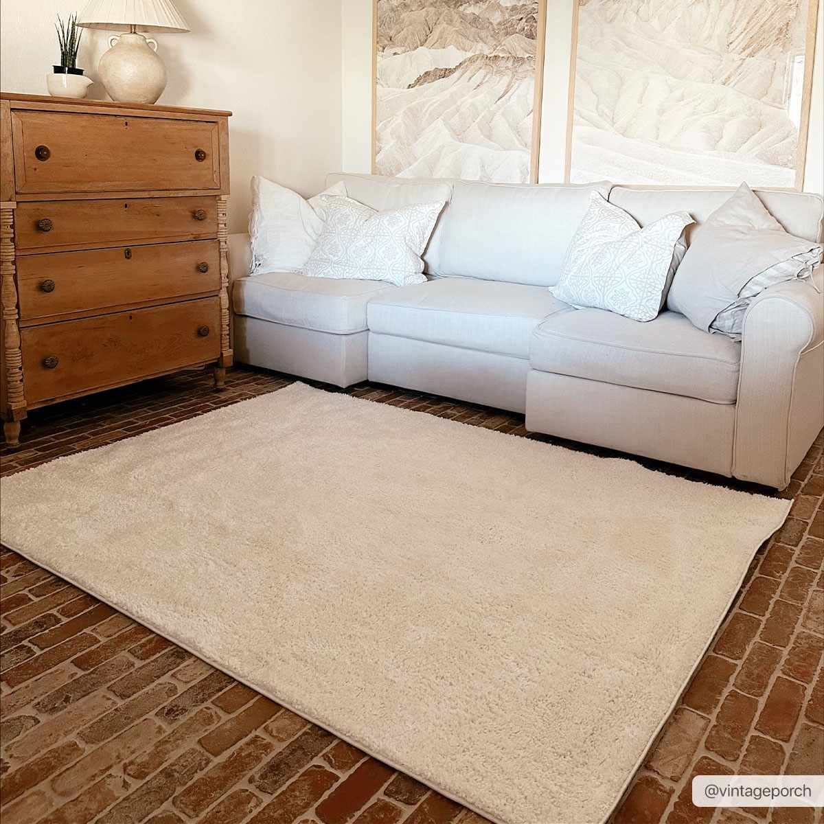 Hauteloom Judy Solid White Washable Rug - lily & onyx