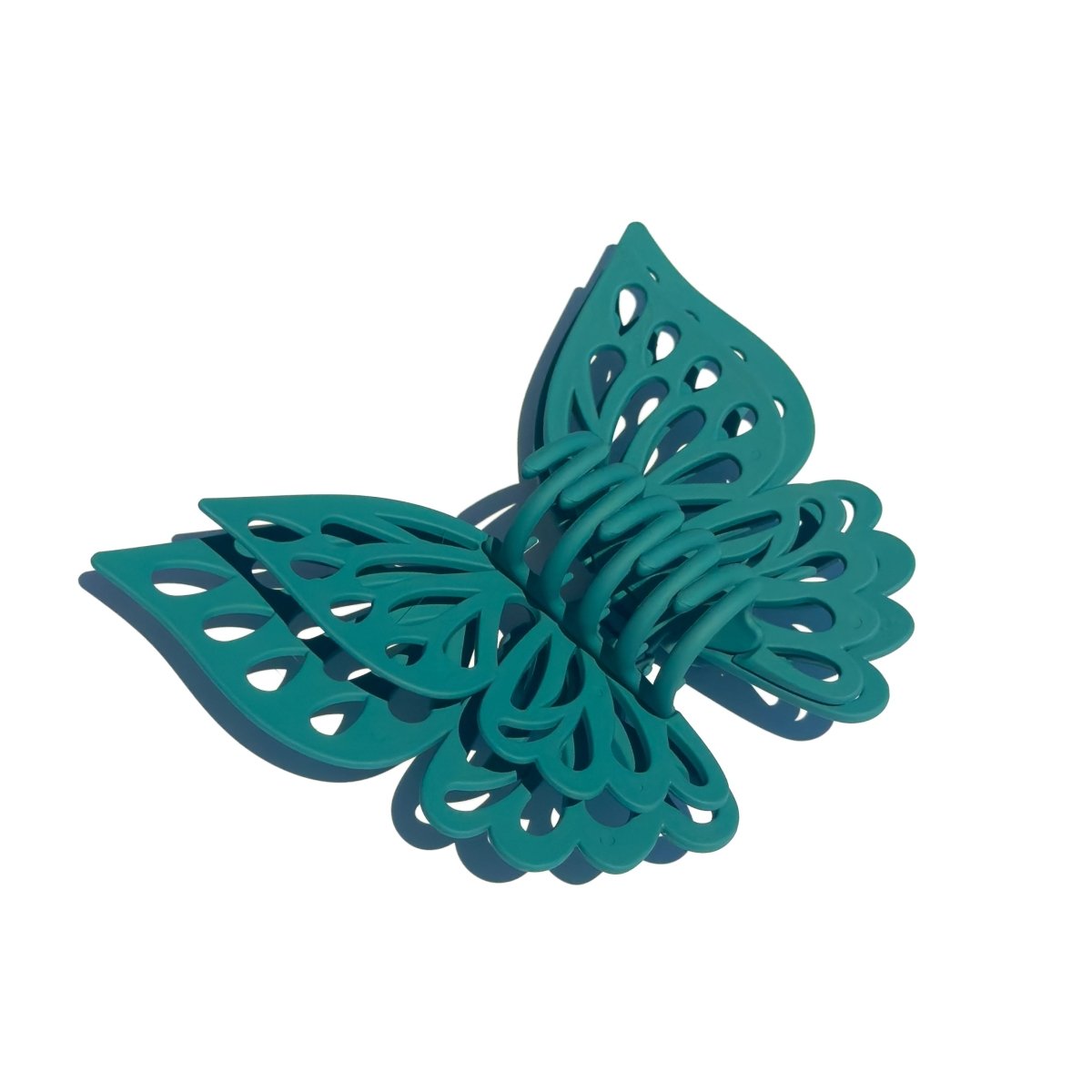 Denim & Daisy Jumbo Butterfly Claw, Teal - lily & onyx