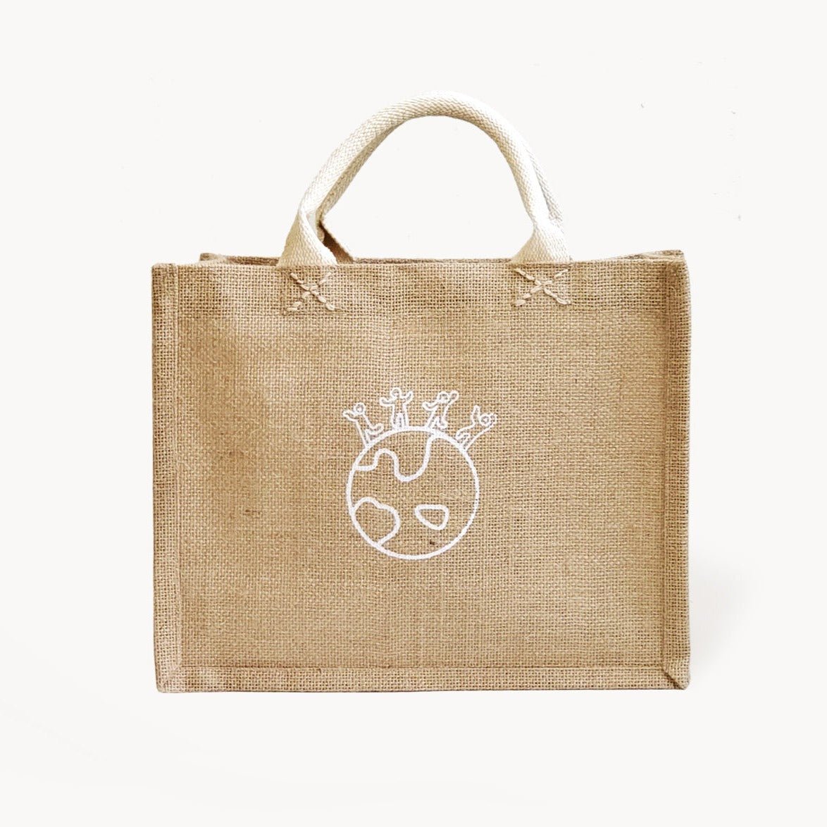 KORISSA Jute Canvas Gift Bag - Earth - lily & onyx