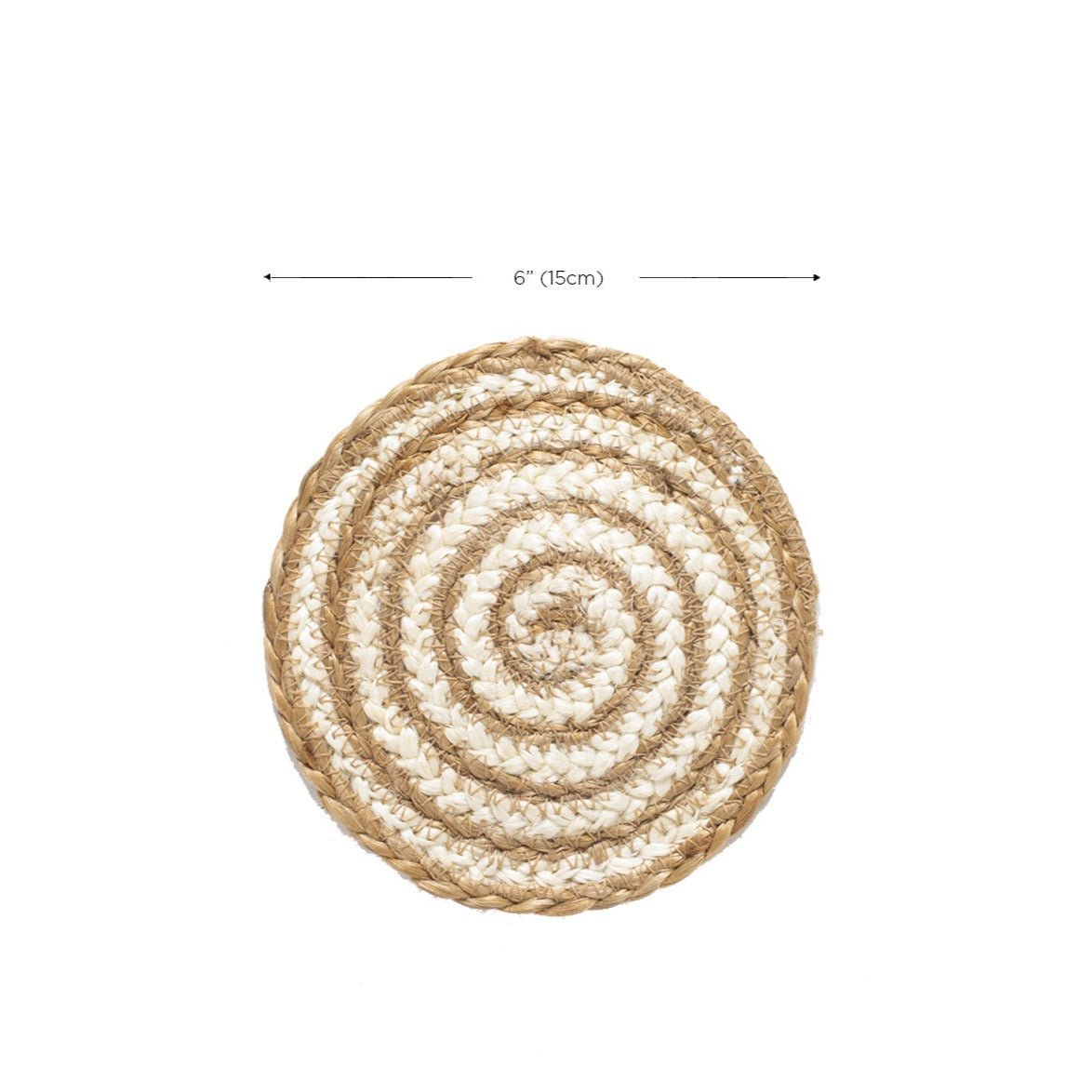 KORISSA Kata Spiral Coaster Trivet, Natural - Set of 4 - lily & onyx