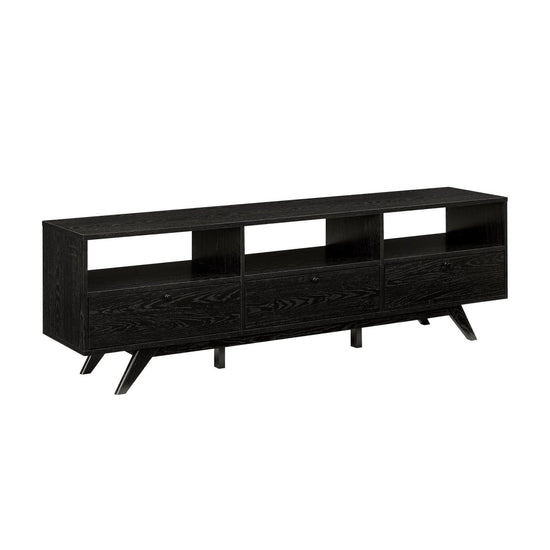 Walker Edison Kela Mid-Century Modern 3-Door TV Stand - lily & onyx