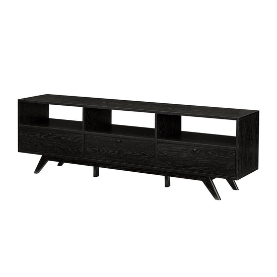 Walker Edison Kela Mid-Century Modern 3-Door TV Stand - lily & onyx