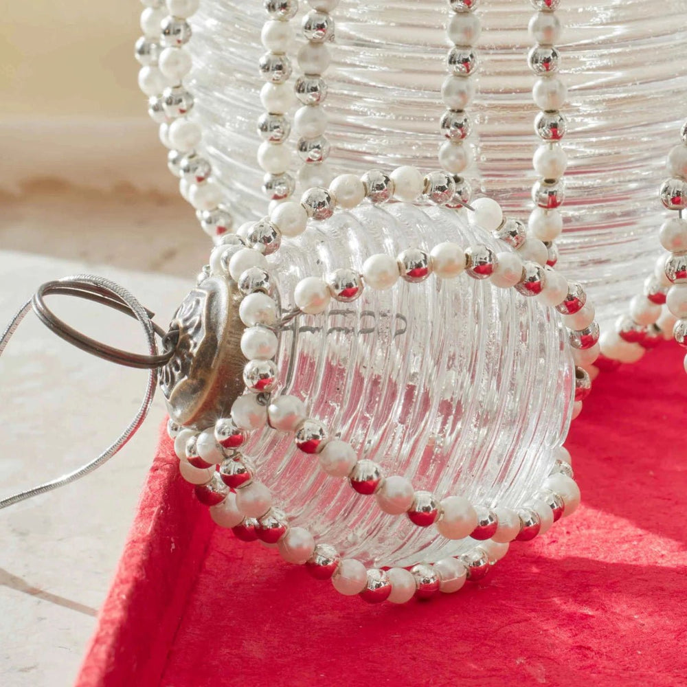 texxture Kierling™ Beaded Glass Ornament, Set of 3