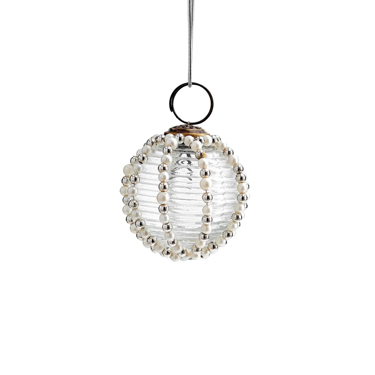 texxture Kierling™ Beaded Glass Ornament, Set of 3 - lily & onyx