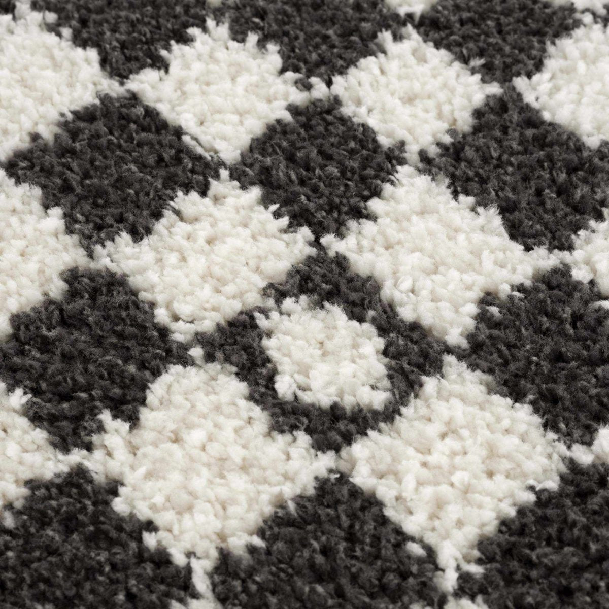 Hauteloom Kieu Black & White Checkered Area Rug - lily & onyx