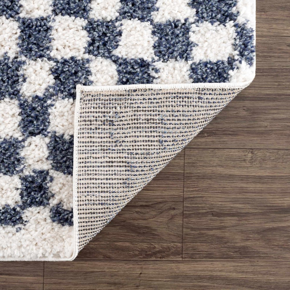 
                      
                        Hauteloom Kieu Blue & White Checkered Area Rug - lily & onyx
                      
                    