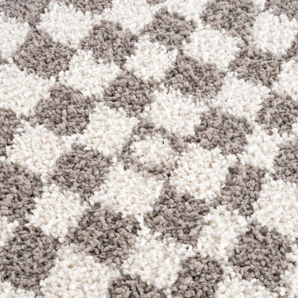 
                      
                        Hauteloom Kieu Taupe Checkered Area Rug - lily & onyx
                      
                    