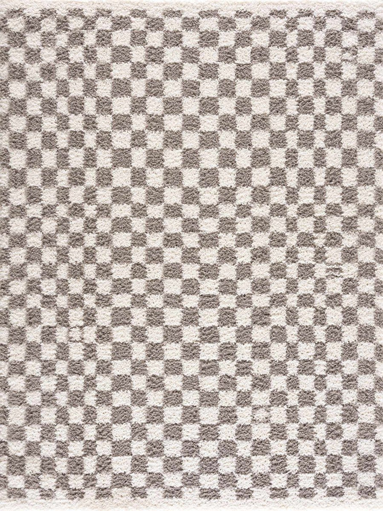 
                      
                        Hauteloom Kieu Taupe Checkered Area Rug - lily & onyx
                      
                    