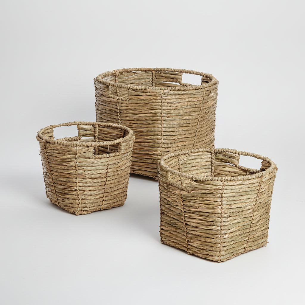 Koper Water Hyacinth Basket, Set of 3