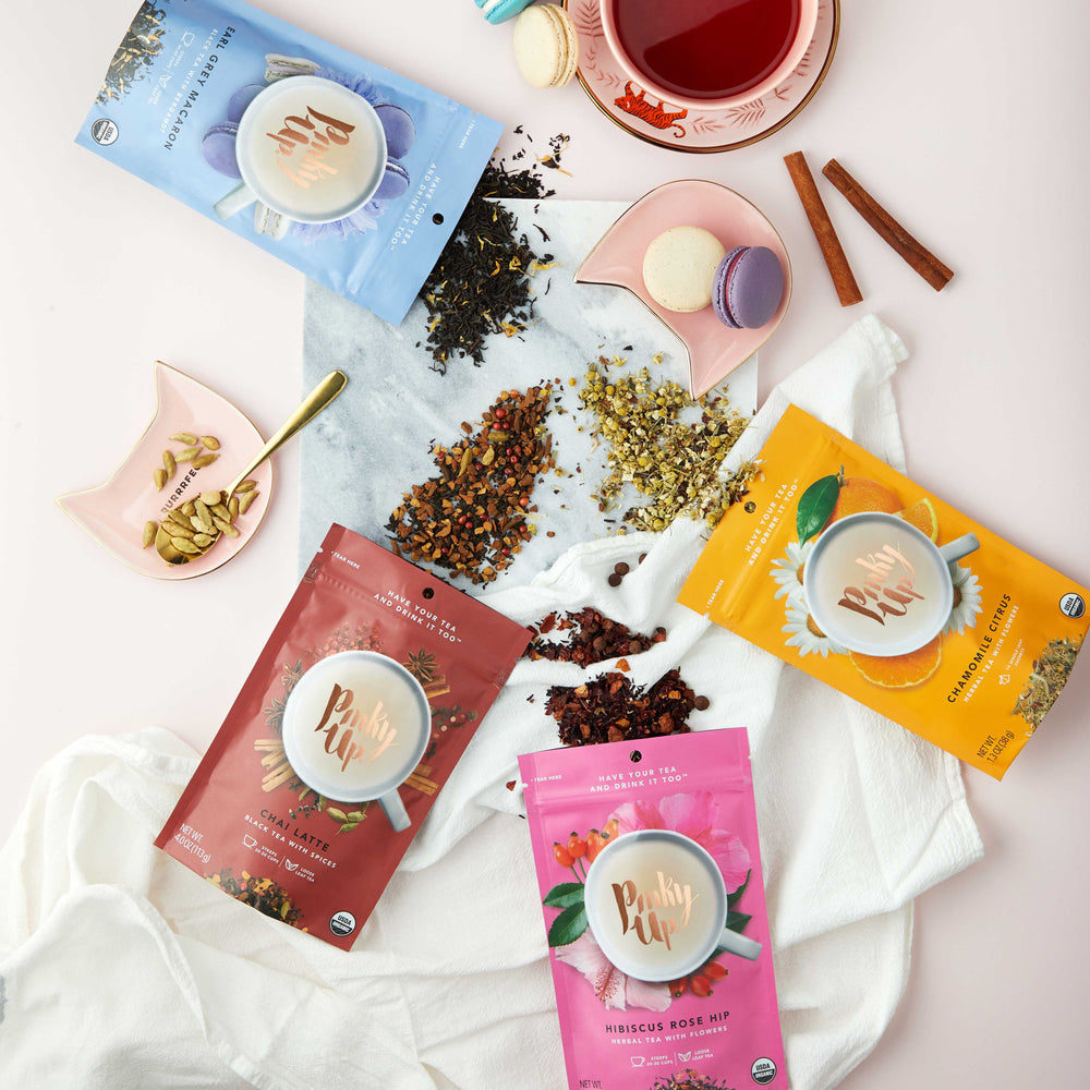 
                      
                        Pinky Up Hibiscus Rosehip Loose Leaf Tea Pouch - lily & onyx
                      
                    