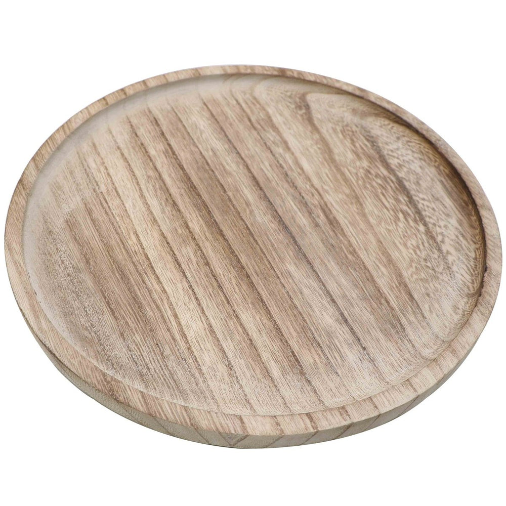 
                      
                        Sweet Water Decor Large Rustic Round Wood Tray - lily & onyx
                      
                    