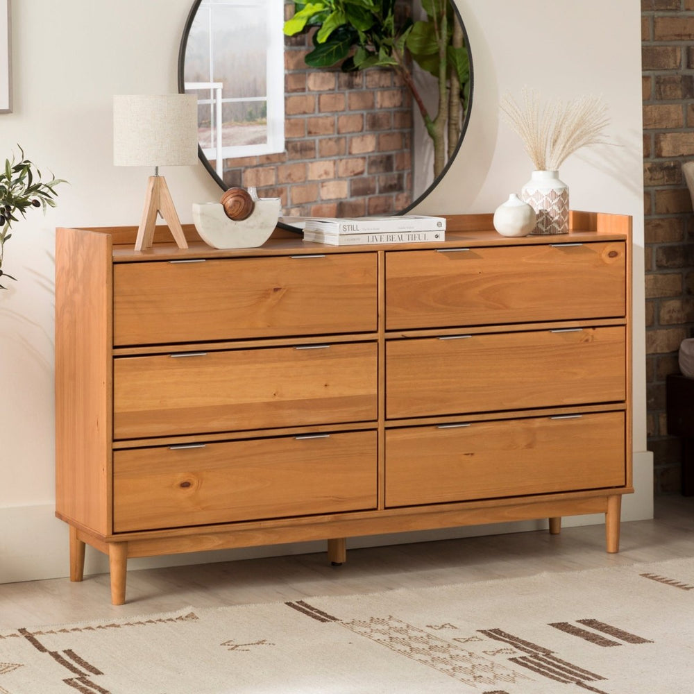 Walker Edison Lee Mid-Century Modern Wood Dresser - lily & onyx