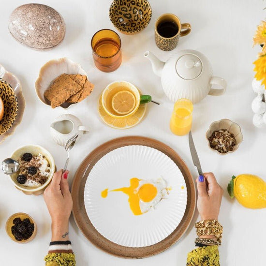 ByOn Lemon Cup and Plate - lily & onyx