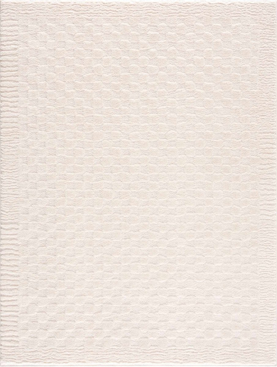 Hauteloom Leryn Ivory Checkered Area Rug - lily & onyx