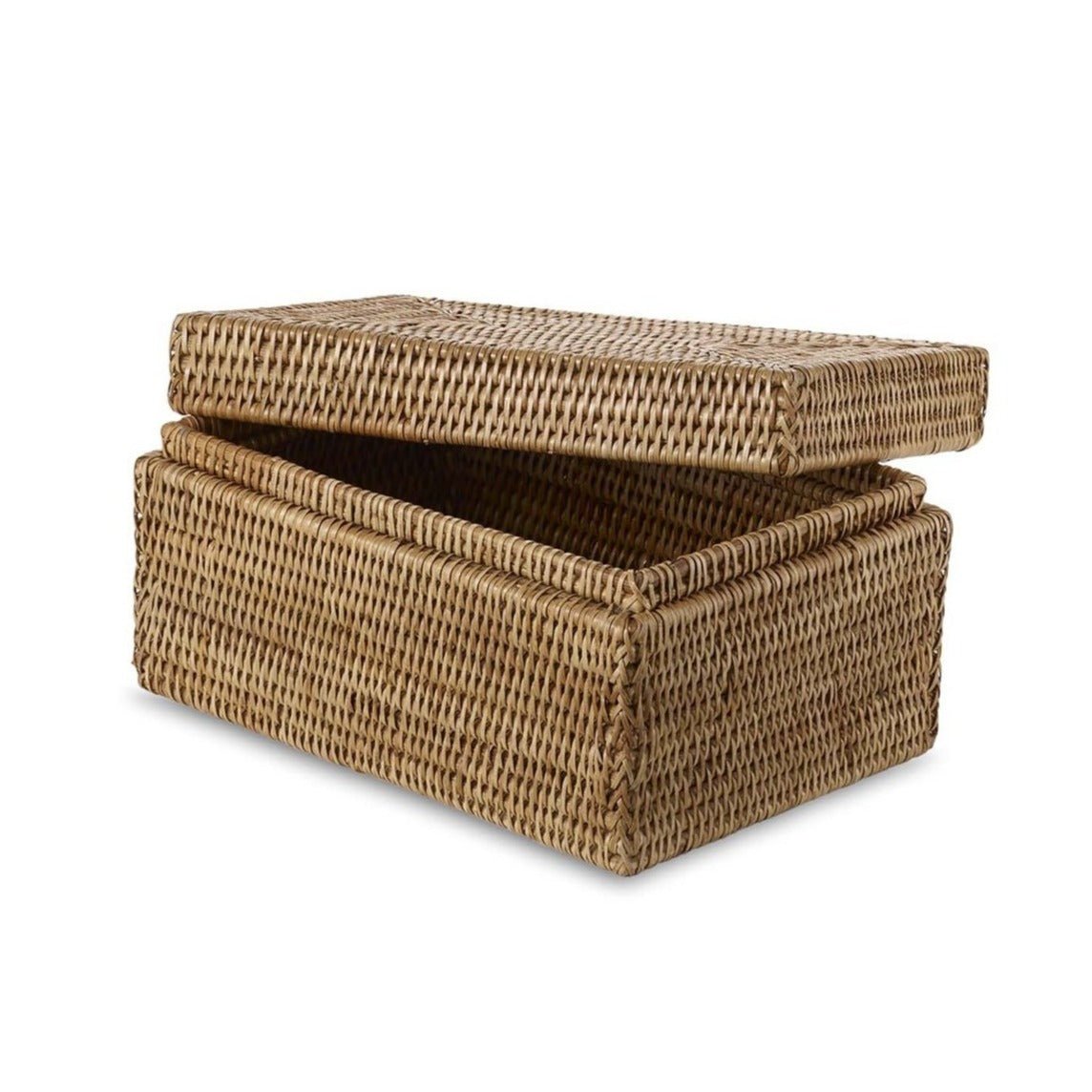 texxture Liana™ Lidded Box, Natural - lily & onyx