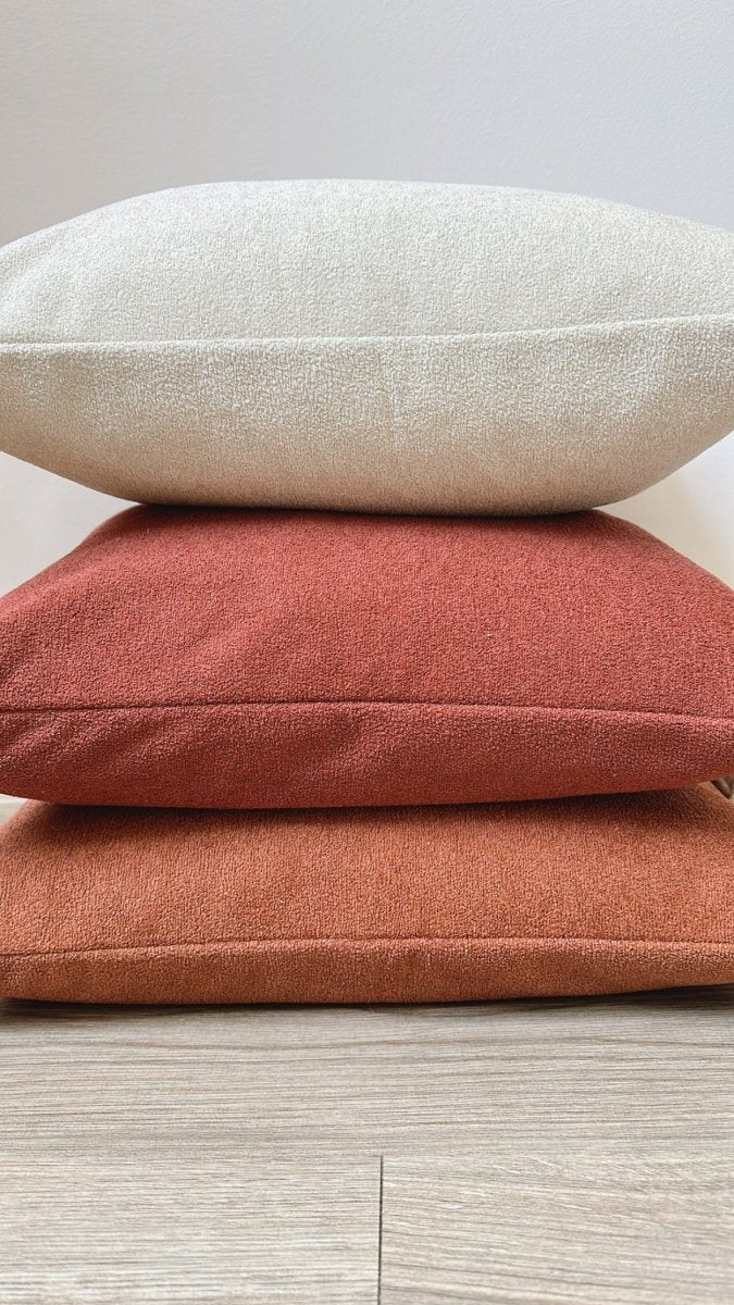 Busa Designs Light Maroon Sherpa Pillow Cover - lily & onyx