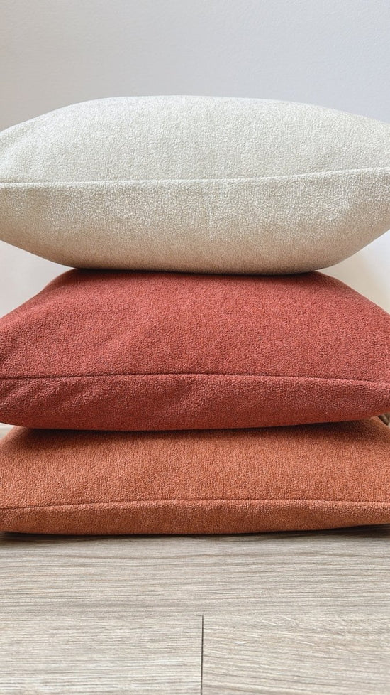Busa Designs Light Maroon Sherpa Pillow Cover - lily & onyx