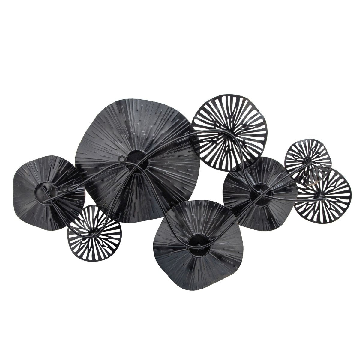 Sagebrook Home Lily Pad Cluster Decorative Wall Accent, 35"L - lily & onyx