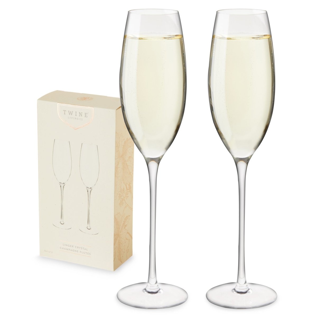 Luster Stemless Champagne Flute Set by Twine