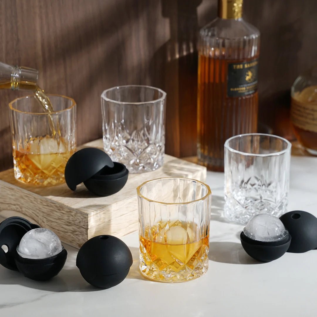 Viski Liquor Glass & Ice Sphere Box Set - lily & onyx