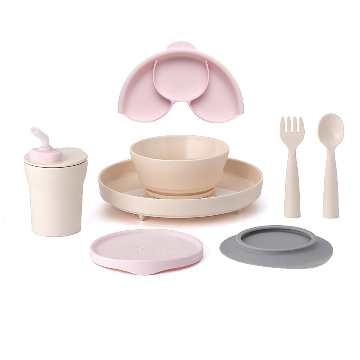 Miniware Little Foodie Deluxe - Vanilla + Cotton Candy - lily & onyx