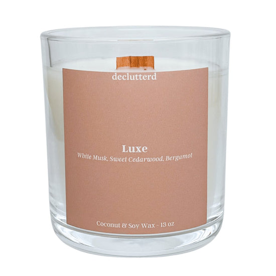 declutterd Luxe Wood Wick Candle - lily & onyx