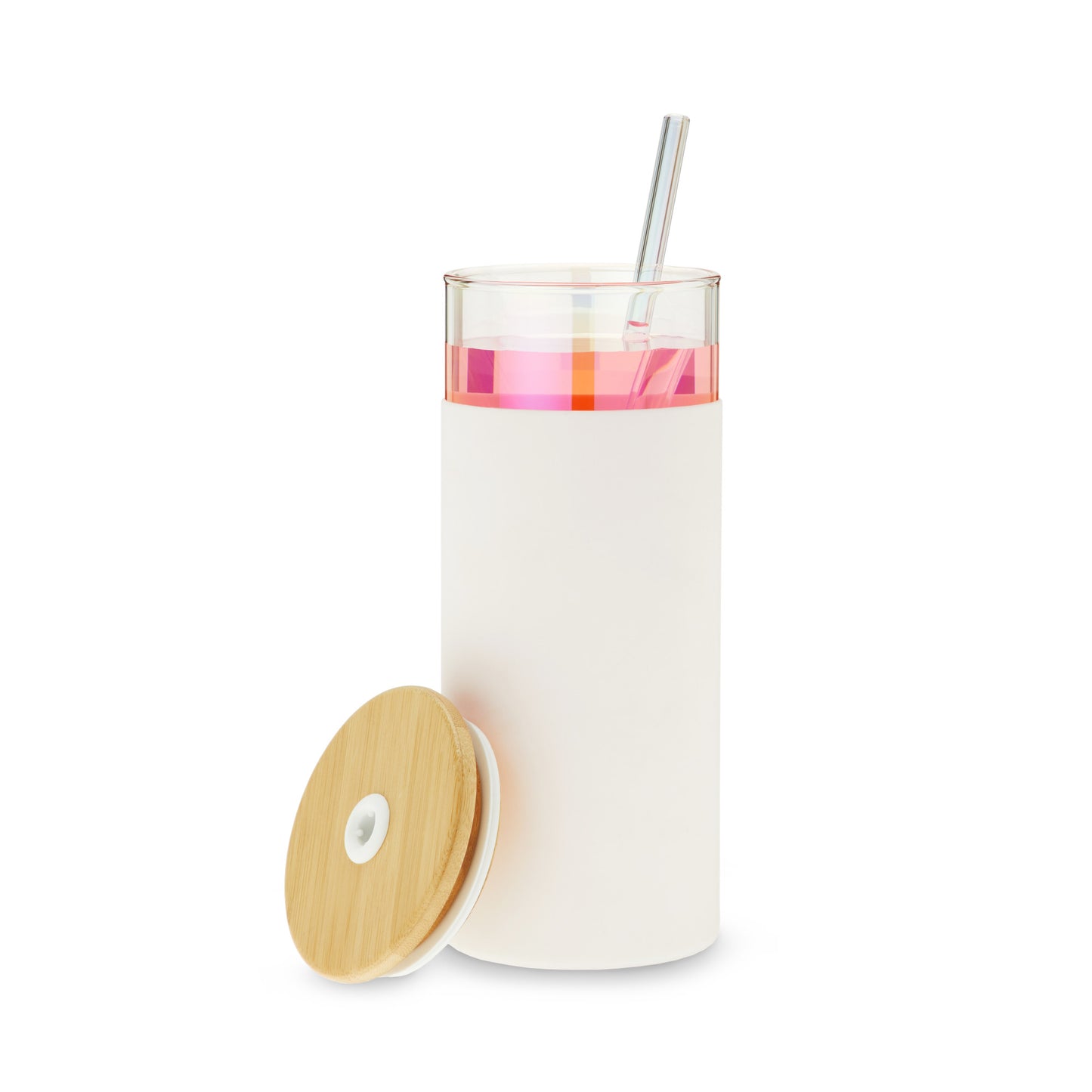 Pinky Up Katherine™ Glass Tumbler with Silicone Sleeve - lily & onyx