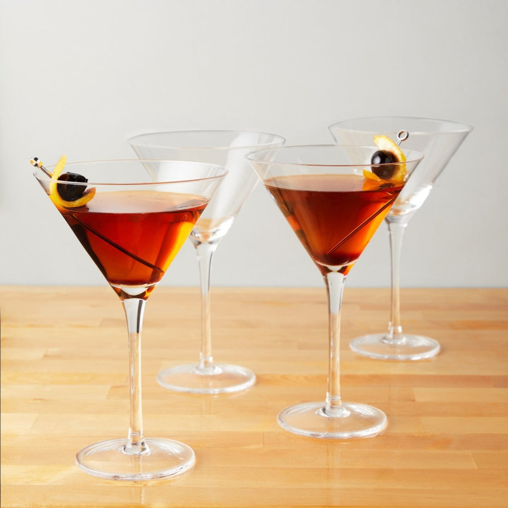 red martini cosmopolitan glasses (set of 3) 7 3/4 tall 8 oz.