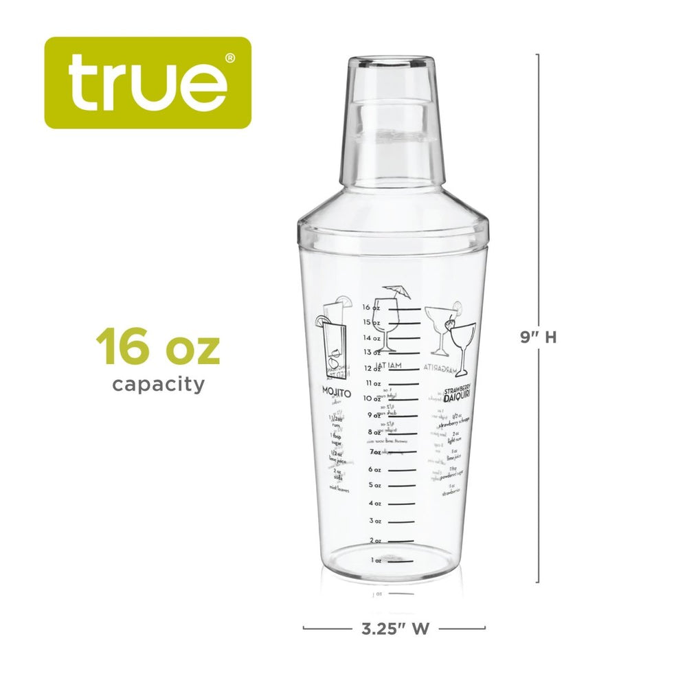 
                      
                        TRUE Maraca™ Plastic 16oz Cocktail Shaker with Recipes - lily & onyx
                      
                    