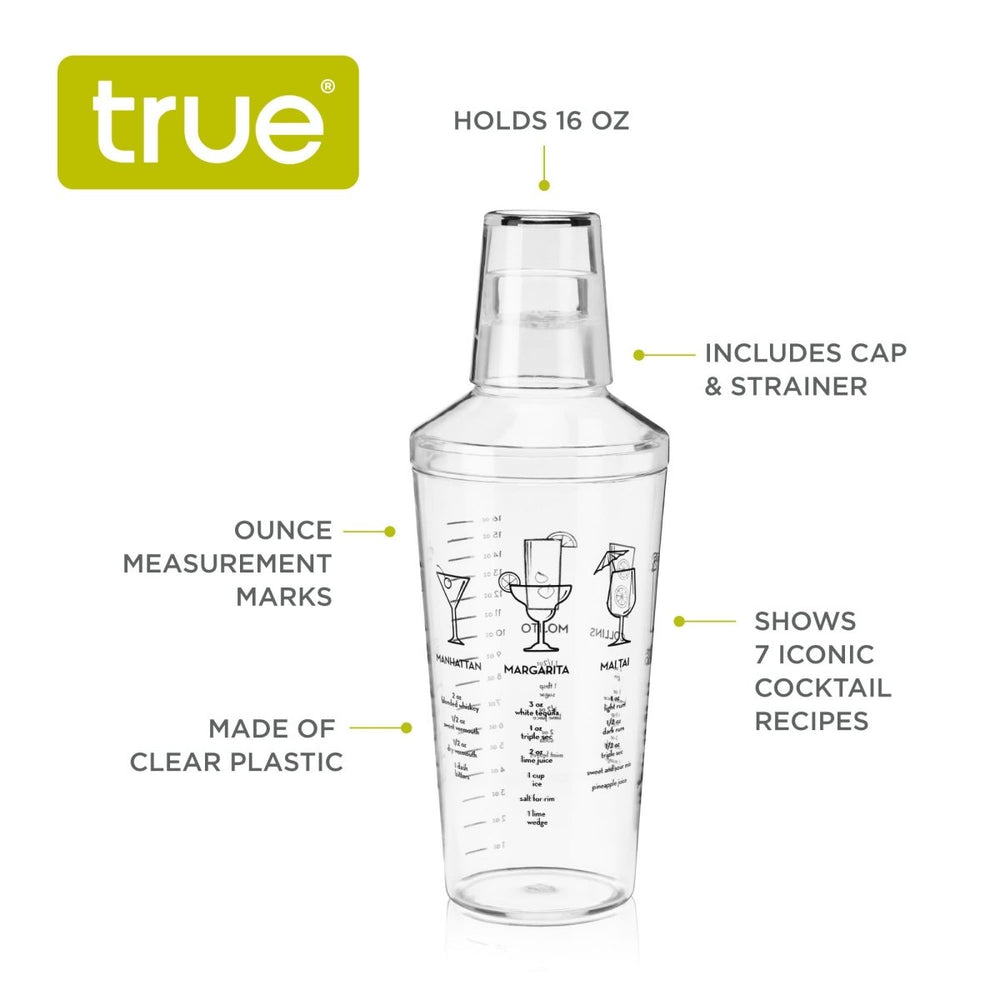 
                      
                        TRUE Maraca™ Plastic 16oz Cocktail Shaker with Recipes - lily & onyx
                      
                    