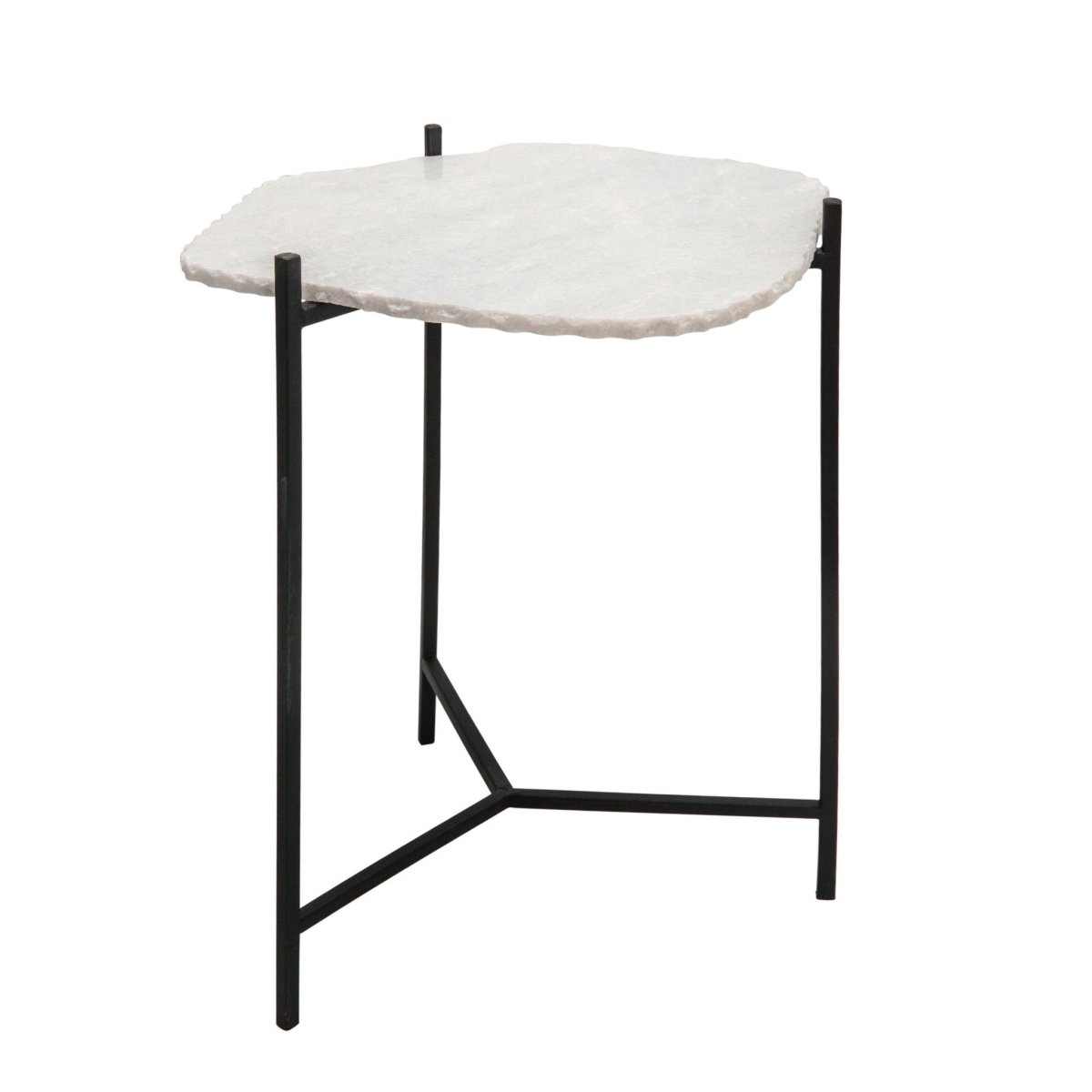 Load image into Gallery viewer, Sagebrook Home Marble &amp;amp; Iron Side Table, 22&amp;quot;H - lily &amp;amp; onyx
