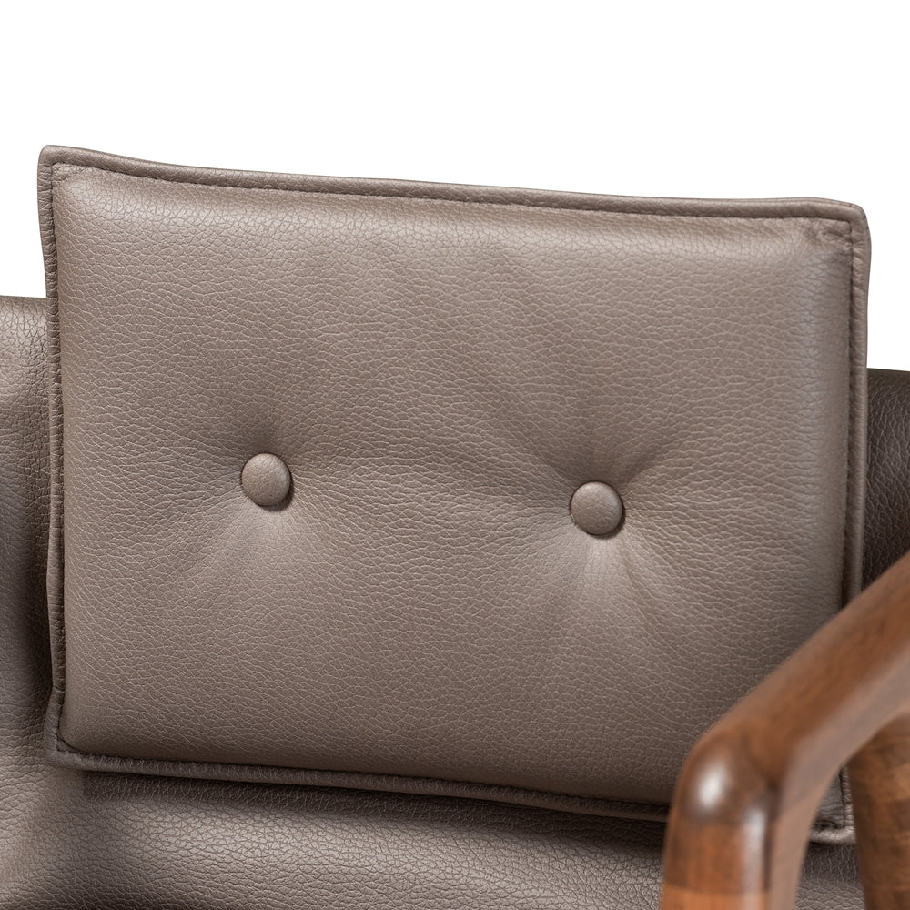 
                      
                        Baxton Studio Marcena Mid Century Modern Faux Leather & Walnut Brown Finished Wood 2 Piece Dining Chair Set - lily & onyx
                      
                    