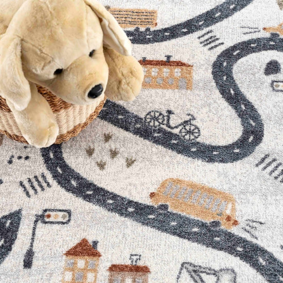 Hauteloom Mave Roads Washable Kids Rug - lily & onyx