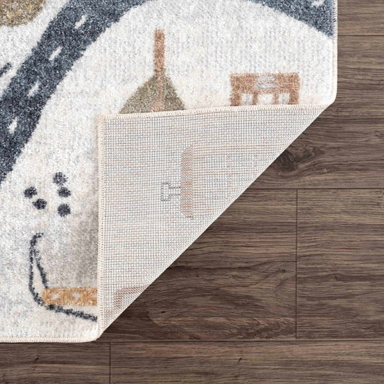 Hauteloom Mave Roads Washable Kids Rug - lily & onyx