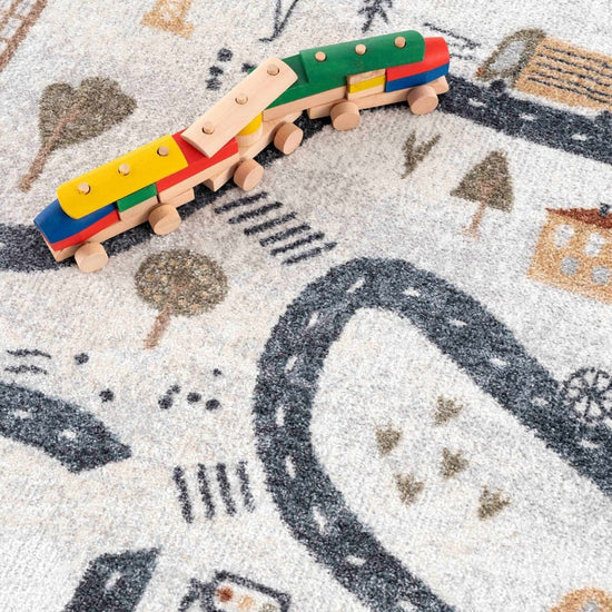 Hauteloom Mave Roads Washable Kids Rug - lily & onyx