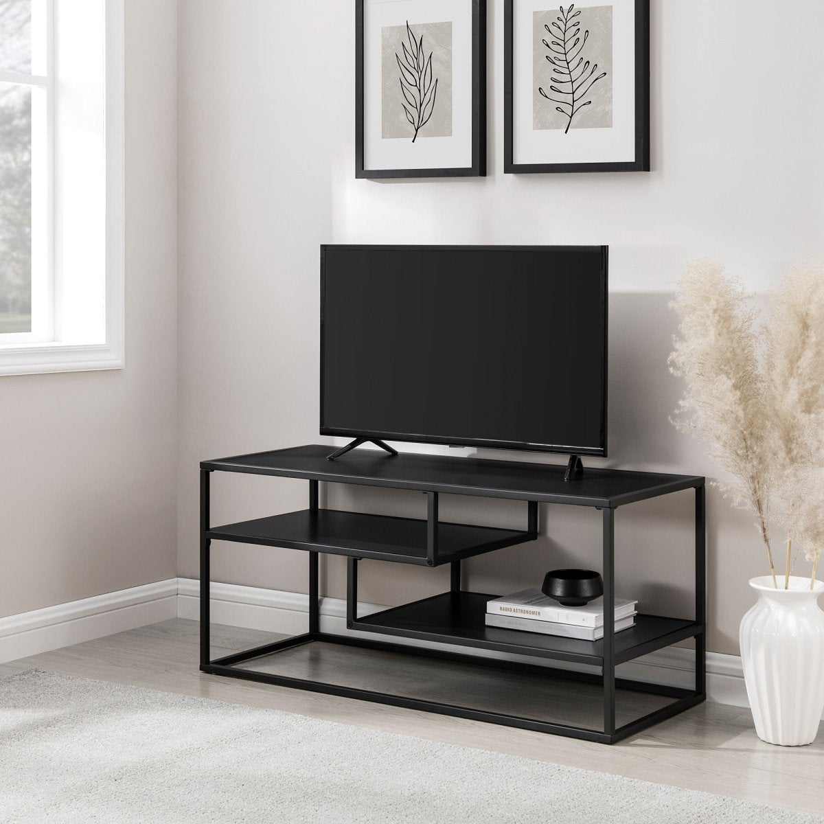 Walker Edison Maya 40" Contemporary Metal TV Stand - lily & onyx