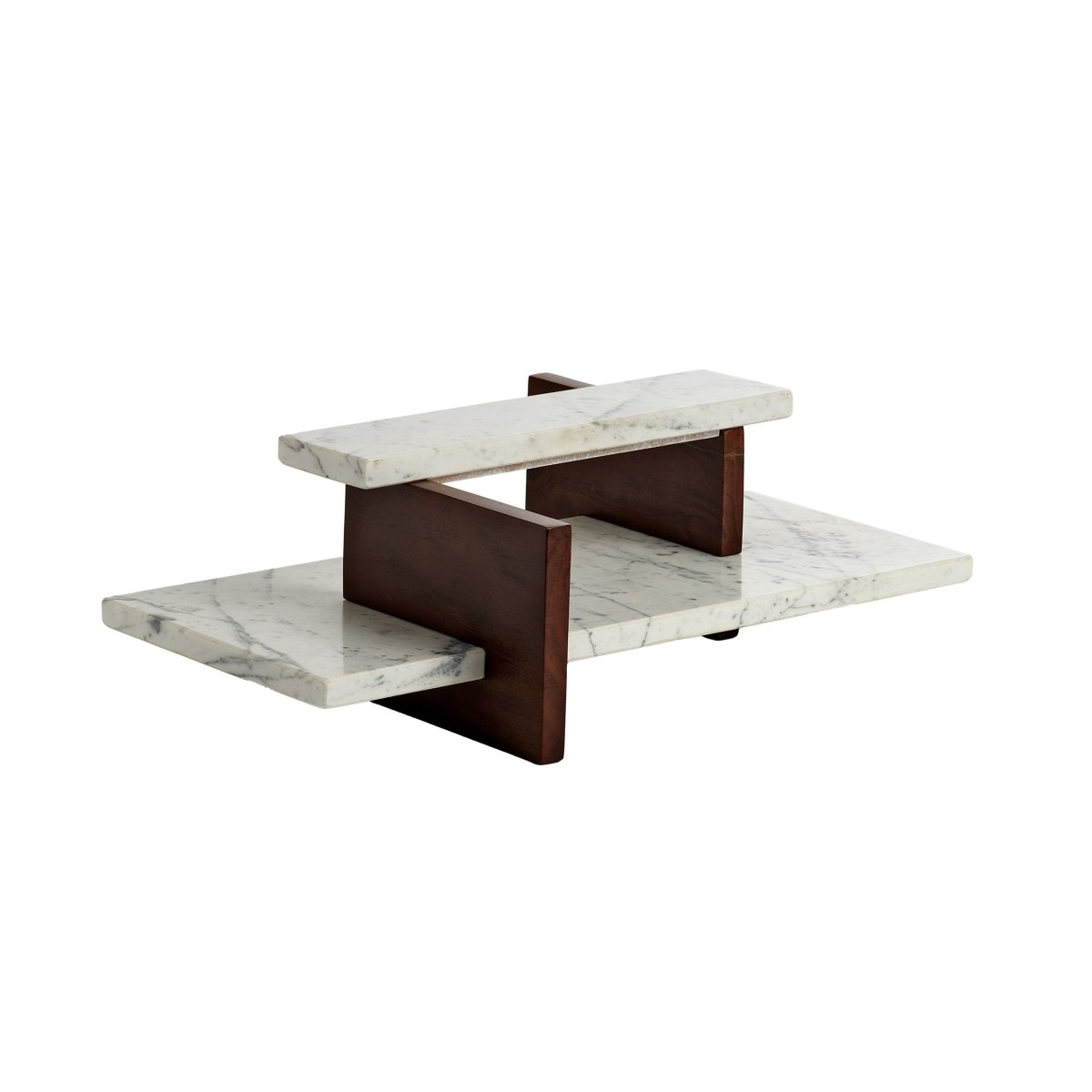 texxture Mercer™ Marble & Acacia Wood Riser - lily & onyx