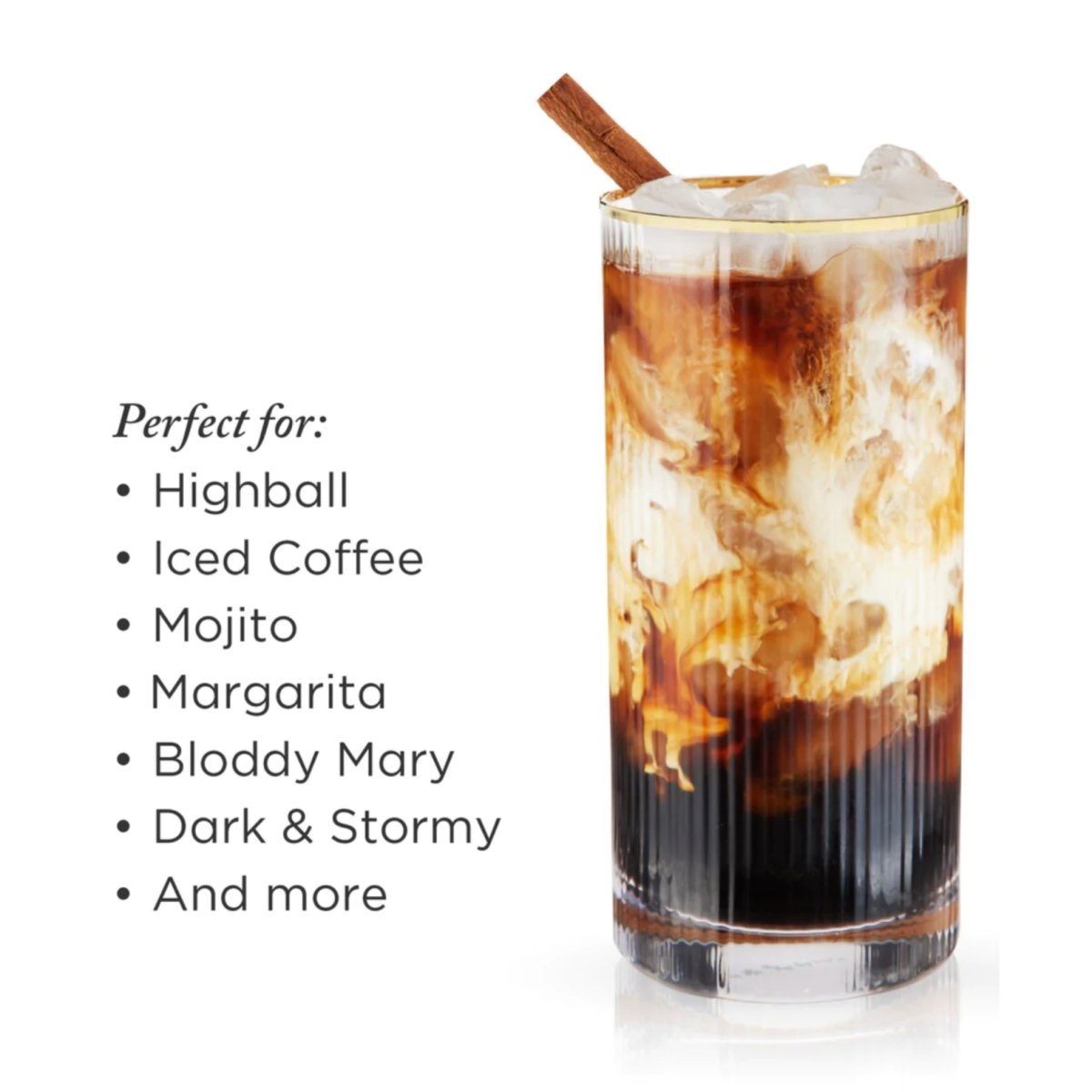 Viski Meridian Highball Glasses - lily & onyx