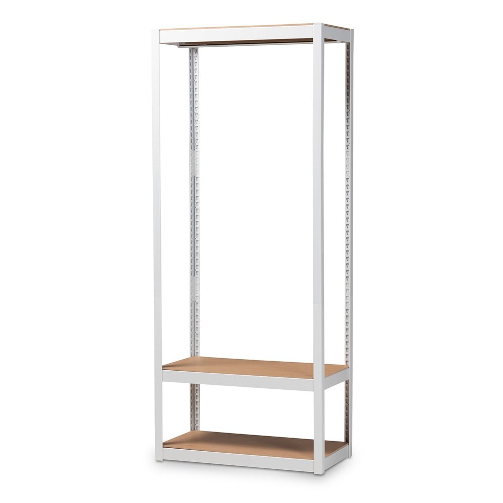 
                      
                        Baxton Studio Metal 3 Shelf Free Standing Closet Storage Organizer - lily & onyx
                      
                    