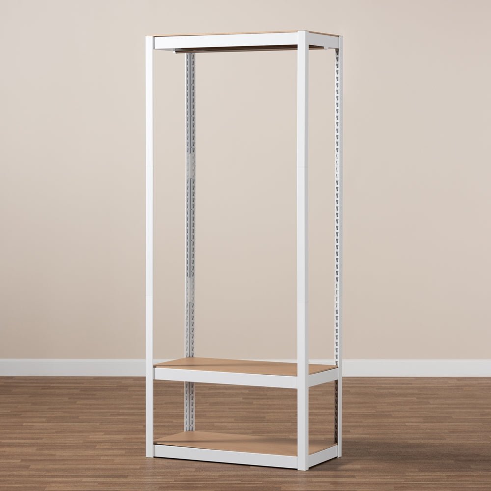 
                      
                        Baxton Studio Metal 3 Shelf Free Standing Closet Storage Organizer - lily & onyx
                      
                    