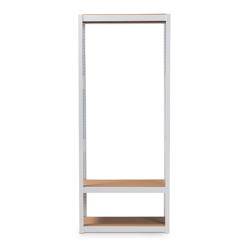 
                      
                        Baxton Studio Metal 3 Shelf Free Standing Closet Storage Organizer - lily & onyx
                      
                    