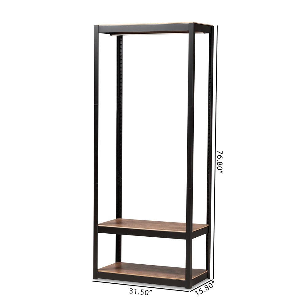 
                      
                        Baxton Studio Metal 3 Shelf Free Standing Closet Storage Organizer - lily & onyx
                      
                    