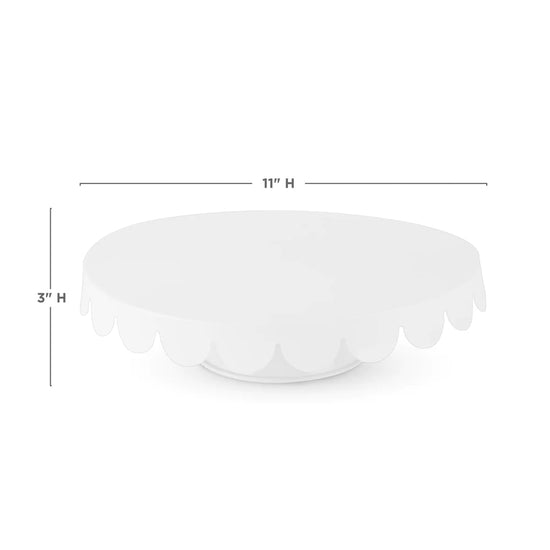 Load image into Gallery viewer, Twine Living Metal Cake Stand with Rounded Trim Accent - lily &amp;amp; onyx
