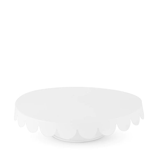 Twine Living Metal Cake Stand with Rounded Trim Accent - lily & onyx