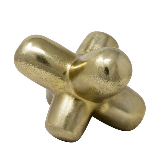 Sagebrook Home Metal Geometric Orb, Gold - lily & onyx