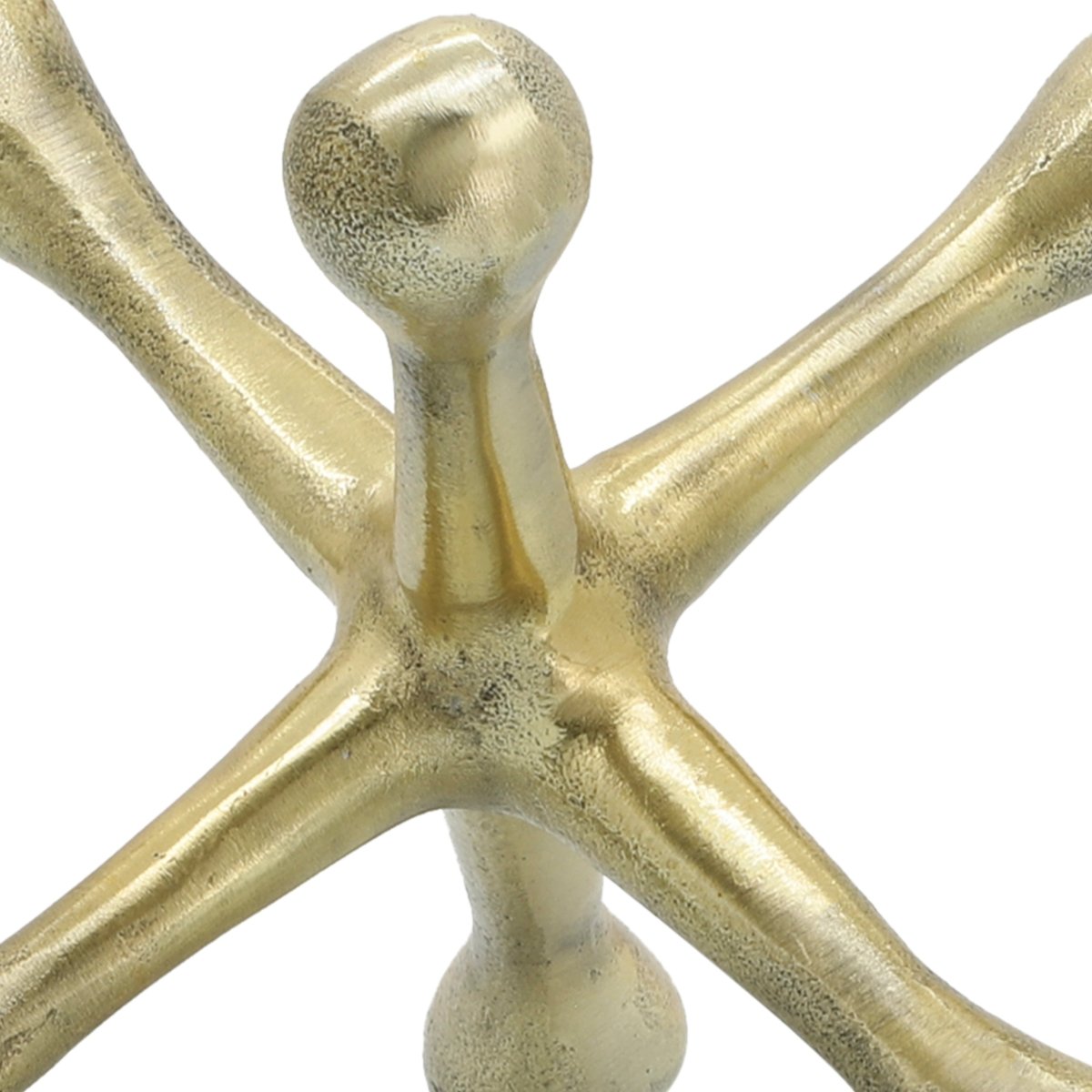 Sagebrook Home Metal Jacks Sculpture, 8" - Gold - lily & onyx