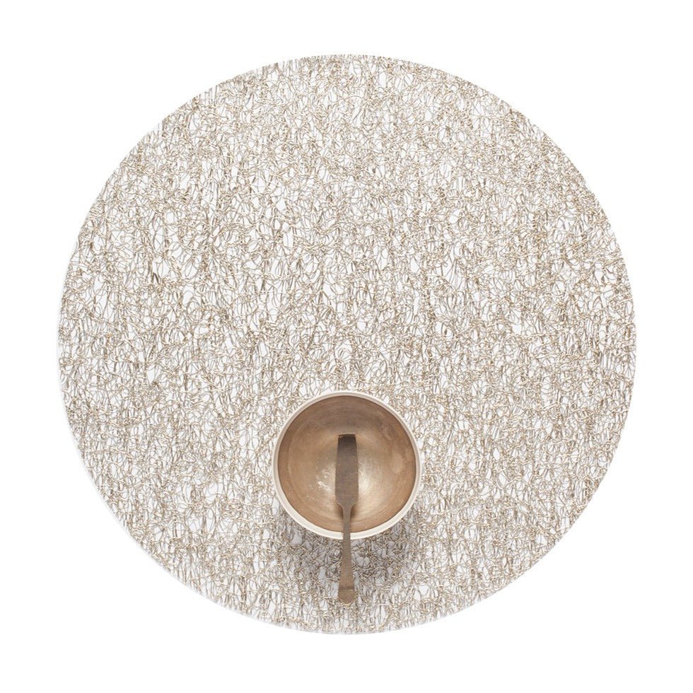 
                      
                        Chilewich Metallic Lace Round Placemat - lily & onyx
                      
                    
