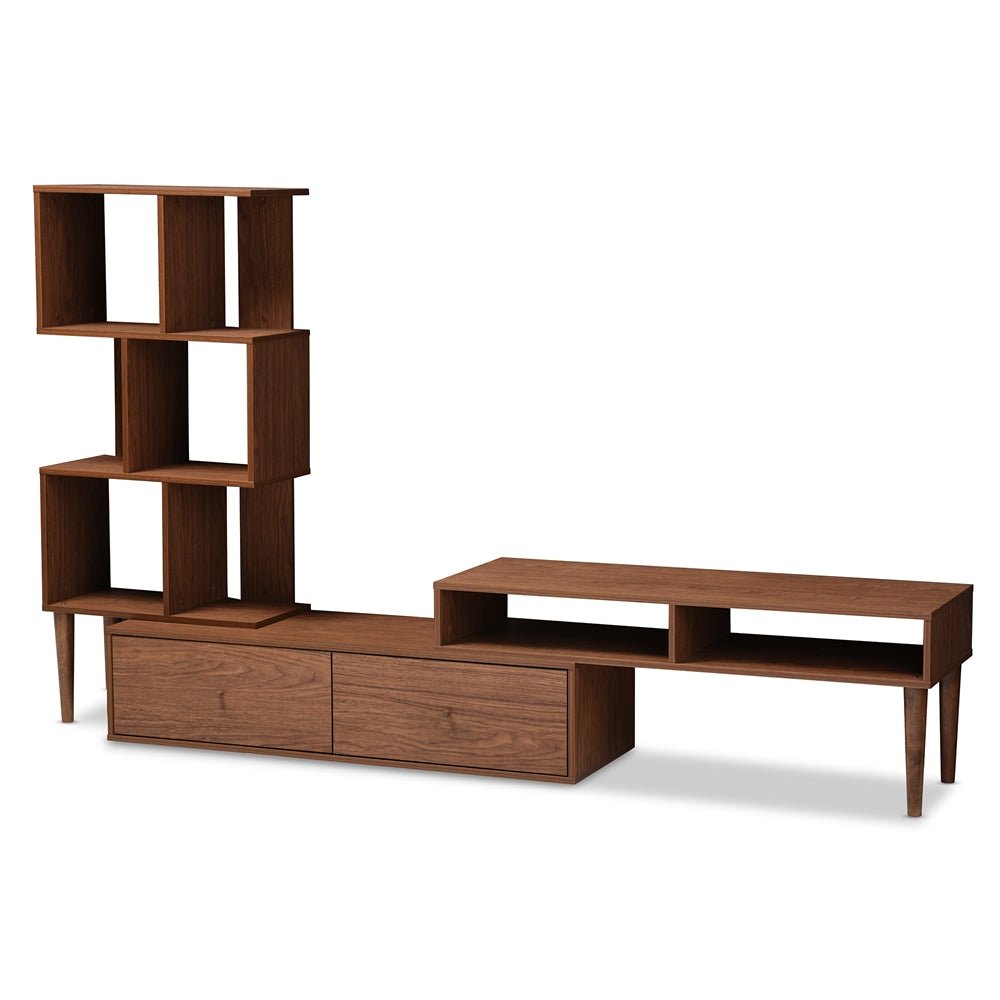 Load image into Gallery viewer, Baxton Studio Mid Century Retro Modern Tv Stand Entertainment Center And Display Unit - lily &amp;amp; onyx
