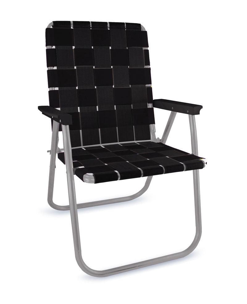 Lawn Chair USA Midnight - Black Classic Lawn Chair - lily & onyx